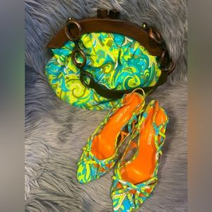 Kurt Geiger Size 7 Heel with matching bag